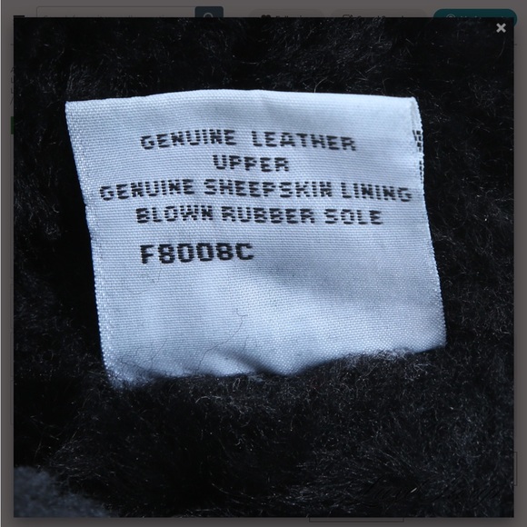 Black Suede/Shearling Mid Calf Ugg Boots in Great  Condition Size 6 - Picture 6 of 9